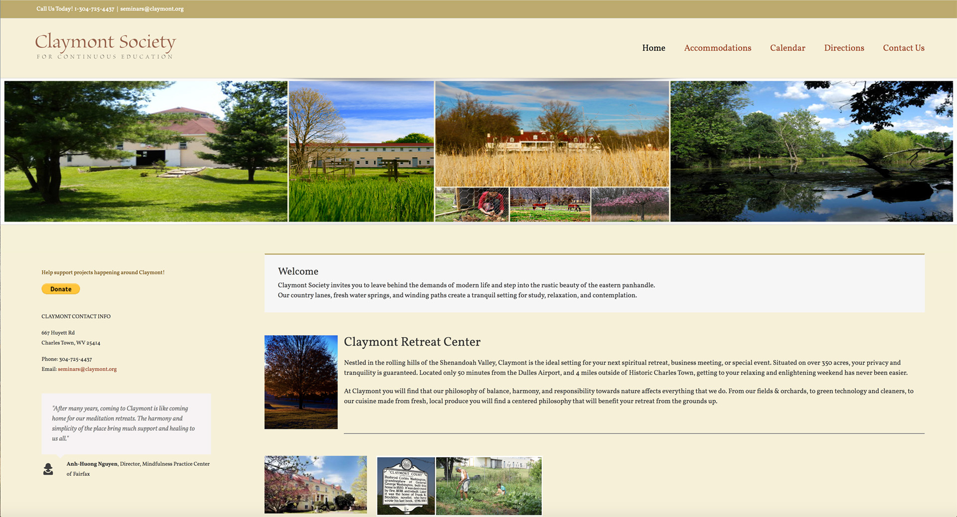 Claymont Seminars and Retreats